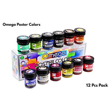 OMEGA Poster Colors -12 Pcs