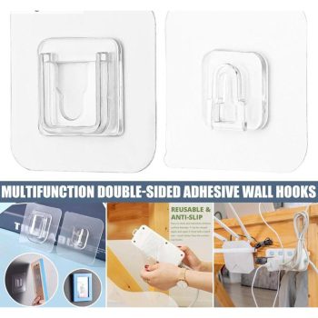 10pcs Double Sided Adhesive Wall Hooks