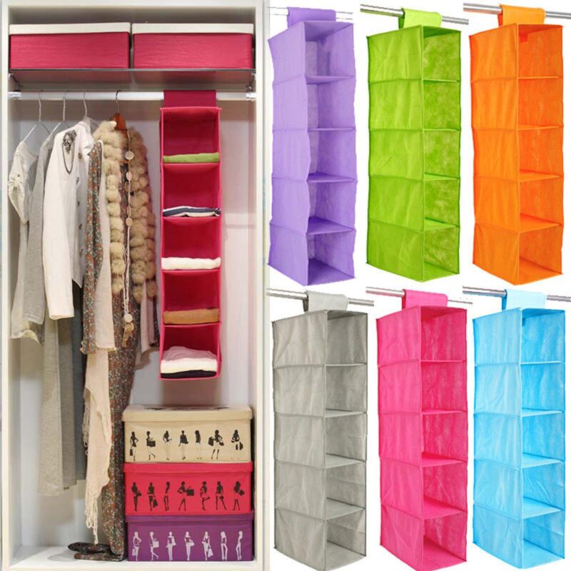 Hanging storage box clothes Organizer