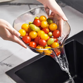 Multipurpose Drainage Acrylic Kitchen Basket