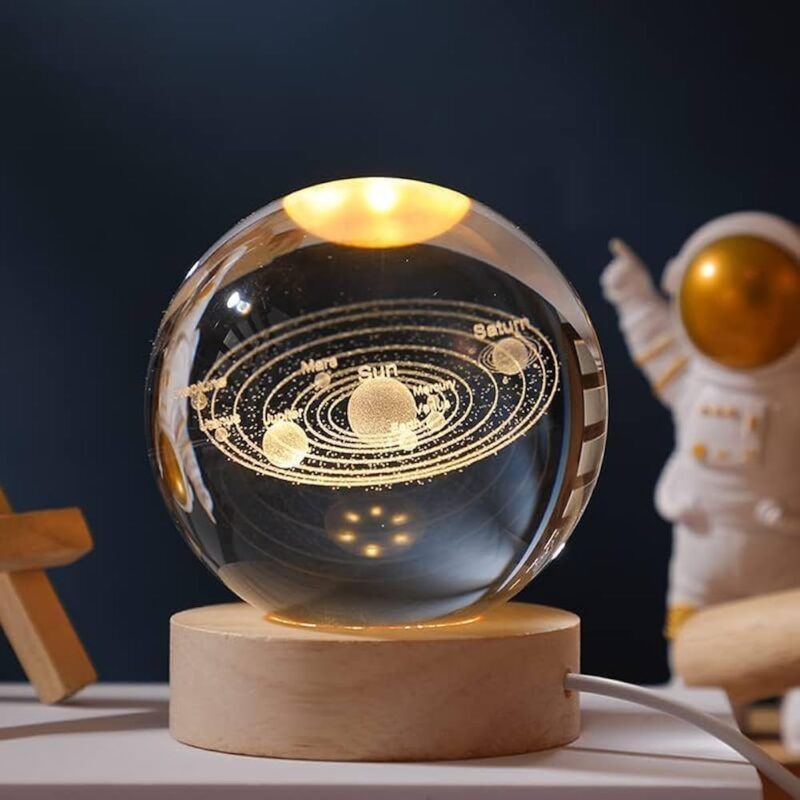 3D Crystal Ball Night Light